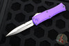 Microtech Hera II OTF Knife- MINI- Bayonet Edge- Purple Handle- Stonewash Blade 1701M-10 PU
