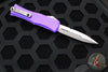 Microtech Hera II OTF Knife- MINI- Bayonet Edge- Purple Handle- Stonewash Blade 1701M-10 PU