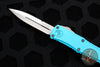 Microtech Hera II OTF Knife- MINI- Bayonet Edge- Turquoise Handle- Stonewash Blade 1701M-10 TQ