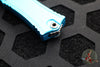 Microtech Hera II OTF Knife- MINI- Bayonet Edge- Turquoise Handle- Stonewash Blade 1701M-10 TQ