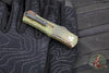 Microtech Hera II OTF Knife- MINI- Bayonet Edge- OUTBREAK Green Handle- Outbreak Black Blade 1701M-1 OBDS