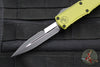 Microtech Hera II OTF Knife- MINI- Bayonet Edge- Green Handle- Black Blade 1701M-1 OD