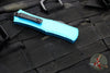 Microtech Hera II OTF Knife- MINI- Bayonet Edge- Turquoise Handle- Black Blade 1701M-1 TQ