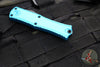 Microtech Hera II OTF Knife- MINI- Bayonet Edge- Turquoise Handle- Black Blade 1701M-1 TQ