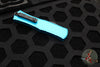 Microtech Hera II OTF Knife- MINI- Bayonet Edge- Turquoise Handle- Black Part Serrated Blade 1701M-2 TQ