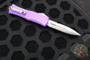Microtech Hera II OTF Knife- MINI- Bayonet Edge- Purple Handle- Satin Blade 1701M-4 PU