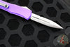 Microtech Hera II OTF Knife- MINI- Bayonet Edge- Purple Handle- Satin Blade 1701M-4 PU