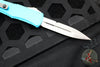 Microtech Hera II OTF Knife- MINI- Bayonet Edge- Turquoise Handle- Satin Blade 1701M-4 TQ