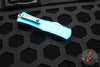 Microtech Hera II OTF Knife- MINI- Bayonet Edge- Turquoise Handle- Satin Blade 1701M-4 TQ