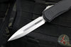 Microtech Hera II XL OTF Knife- Double Edge- Black Handle- Stonewash Blade 1702-10