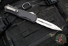 Microtech Hera II XL OTF Knife- Double Edge- Black Handle- Stonewash Blade 1702-10