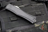 Microtech Hera II XL OTF Knife- Double Edge- Black Handle- Stonewash Blade 1702-10