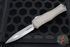 Microtech Hera II XL OTF Knife- Double Edge- Natural Clear Finished Handle- Apocalyptic Blade 1702-10 APNC