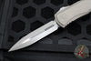 Microtech Hera II XL OTF Knife- Double Edge- Natural Clear Finished Handle- Apocalyptic Blade 1702-10 APNC
