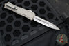 Microtech Hera II XL OTF Knife- Double Edge- Natural Clear Finished Handle- Apocalyptic Blade 1702-10 APNC