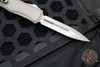 Microtech Hera II XL OTF Knife- Double Edge- Natural Clear Finished Handle- Apocalyptic Blade 1702-10 APNC