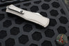 Microtech Hera II XL OTF Knife- Double Edge- Natural Clear Finished Handle- Apocalyptic Blade 1702-10 APNC