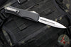 Microtech Hera II XL OTF Knife- Double Edge- Black Handle- Stonewash Full Serrated Blade 1702-12