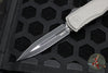 Microtech Hera II XL OTF Knife- Double Edge- Natural Clear Finished Handle- Black Blade 1702-1 NC