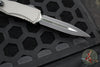 Microtech Hera II XL OTF Knife- Double Edge- Natural Clear Finished Handle- Black Blade 1702-1 NC