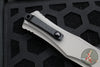 Microtech Hera II XL OTF Knife- Double Edge- Natural Clear Finished Handle- Black Blade 1702-1 NC