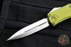 Microtech Hera II OTF Knife- MINI- Double Edge- OD Green Handle- Stonewash Blade 1702M-10 OD