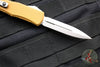 Microtech Hera II OTF Knife- MINI- Double Edge- Tan Handle- Stonewash Blade 1702M-10 TA