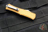 Microtech Hera II OTF Knife- MINI- Double Edge- Tan Handle- Stonewash Blade 1702M-10 TA