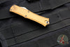 Microtech Hera II OTF Knife- MINI- Double Edge- Tan Handle- Stonewash Blade 1702M-10 TA
