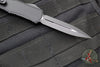 Microtech Hera II OTF Knife- MINI- Double Edge- Tactical- Black Handle- Black Plain Blade 1702M-1 T