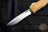 Microtech Hera II XL OTF Knife- Recurve Edge- Tan Handle- Stonewash Blade 1705-10 TA
