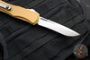 Microtech Hera II XL OTF Knife- Recurve Edge- Tan Handle- Stonewash Blade 1705-10 TA