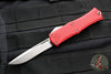 Microtech Hera II OTF Knife- MINI- Recurve Edge- Red Handle- Stonewash Blade 1705M-10 RD