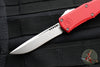 Microtech Hera II OTF Knife- MINI- Recurve Edge- Red Handle- Stonewash Blade 1705M-10 RD