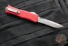 Microtech Hera II OTF Knife- MINI- Recurve Edge- Red Handle- Stonewash Blade 1705M-10 RD