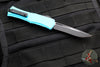 Microtech Hera II OTF Knife- MINI- Recurve Edge- Turquoise Handle- Black Blade 1705M-1 TQ
