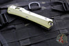 Microtech Glykon OTF Knife- Bayonet Edge- OD Green Handle With Bead Blast Titanium Accents and Hardware- Stonewash Finished Blade 184-10 OD