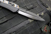 Microtech Glykon OTF Knife- Bayonet Edge- Black Handle With Tony Marfione Hand Flamed Titanium Accents and DLC Hardware- Black DLC Finished Serrated Upper Blade 184-2 DLCFA