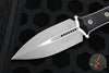 Microtech Borka SBD Fixed Blade- Double Edge- Black Handle- Apocalyptic Fixed Blade 201-10 AP