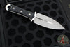 Microtech Borka SBD Fixed Blade- Double Edge- Black Handle- Apocalyptic Fixed Blade 201-10 AP
