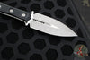 Microtech Borka SBD Fixed Blade- Double Edge- Black Handle- Apocalyptic Fixed Blade 201-10 AP
