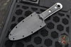 Microtech Borka SBD Fixed Blade- Double Edge- Black Handle- Apocalyptic Fixed Blade 201-10 AP