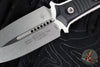 Microtech Borka SBD Fixed Blade- Double Edge- Black Handle- Stonewash Fixed Blade 201-10 2019