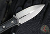 Microtech Borka SBD Fixed Blade- Double Edge- Black Handle- Stonewash Fixed Blade 201-10 2019