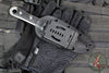 Microtech Borka SBD Fixed Blade- Double Edge- Black Handle- Stonewash Fixed Blade 201-10 2019