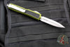 Microtech Makora- Double Edge- OD Green With Stonewash Part Serrated Edge 206-11 ODS
