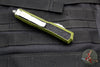 Microtech Makora- Double Edge- OD Green With Stonewash Part Serrated Edge 206-11 ODS