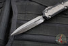 Microtech Makora- Shadow Edition- Double Edge- Black Handle- Black Metal Bubble Inlay- Black DLC HW 206-1 DLCTBISH