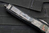Microtech Makora- Shadow Edition- Double Edge- Black Handle- Black Metal Bubble Inlay- Black DLC HW 206-1 DLCTBISH