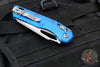 Microtech Knives- M.S.I. Ram-Lok Folder- Fluted Blue Aluminum Handle- Apocalyptic Plain Edge Blade 210-10 APFLBL